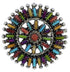 Turquoise Multicolor Jewelry Sterling Silver Ring Size 8-1/2 VX36485